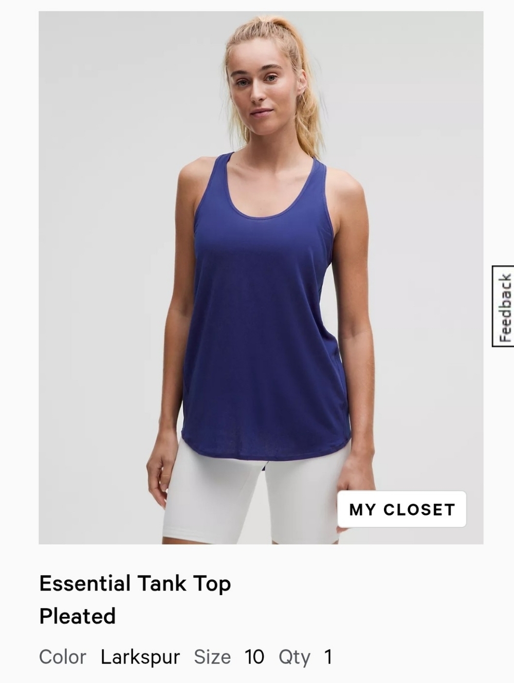 lululemon athletica Larkspur Scoop Tank